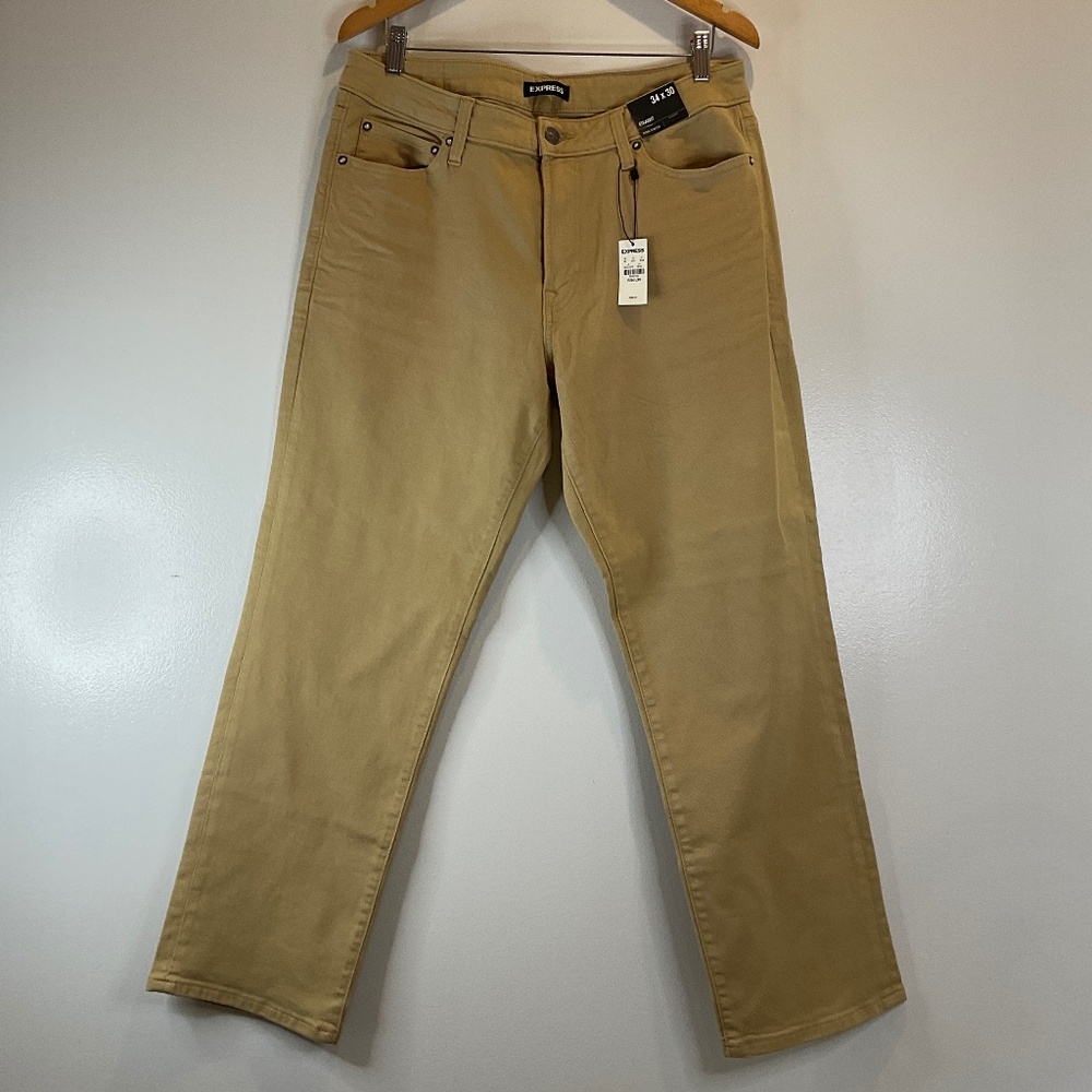 NWT Men’s Express Straight 5 Pocket Hyper Stretch Chino
